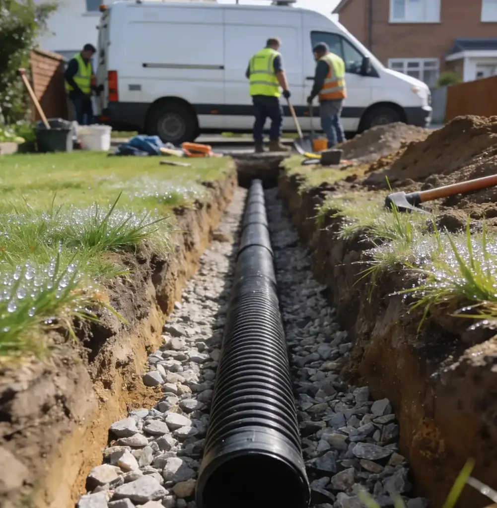 Lawn Drainage System Installation
